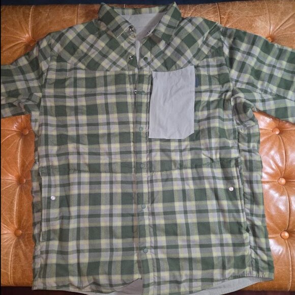 Magpul Jacket Men's (L) - Grey Green Plaid Reversible - Tech Logger Gorpcore - Picture 7 of 13